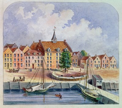 Stadthuys of New York in 1679, 1679 by William Oram